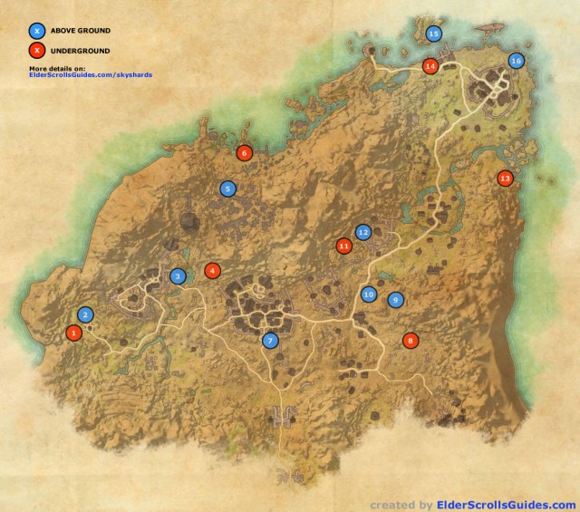 Rivenspire Skyshards Map