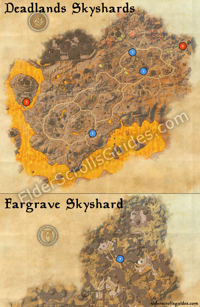 The Deadlands & Fargrave Skyshards | Scrolls Online Guides