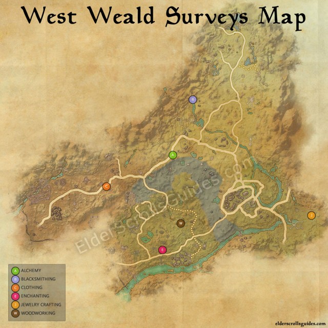 West Weald Survey Report Map