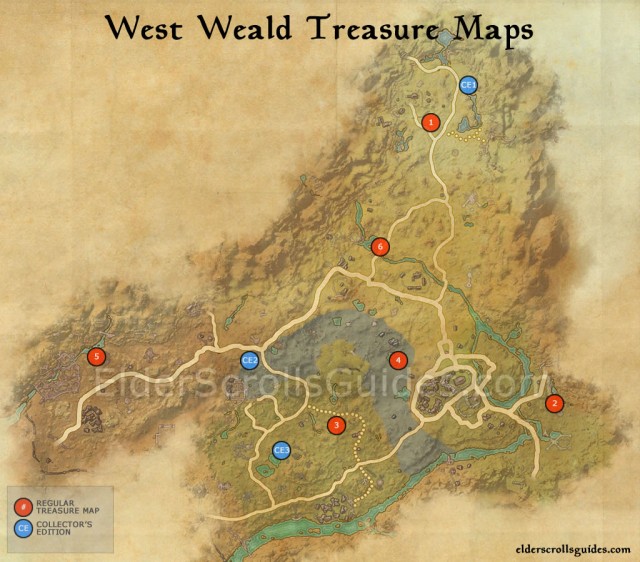 West Weald  treasure maps